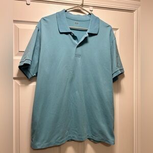 Uniqlo Men's XL Light Blue Polo Shirt